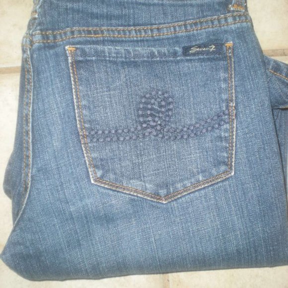 SEVEN 7 Brand  Jeans  Size 32  Stretch   Boot cut - Picture 1 of 7